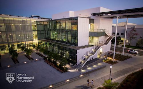 Image of the Life Science Building at dusk